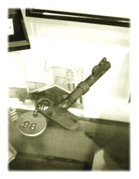 image of a jail cell key