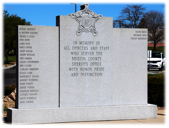 an image of the In Memoriam Stone with staff member names that have passed.