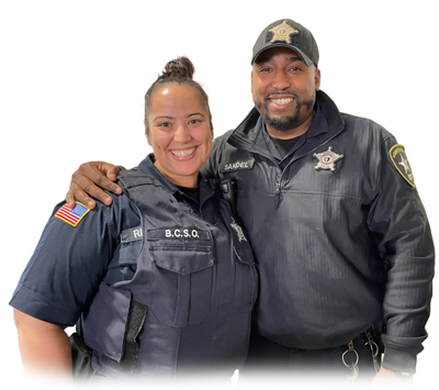 an image of a male and female correctional officer